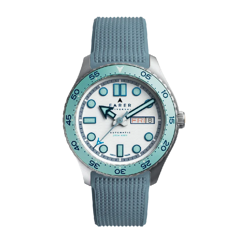 Men's Dive Watches with Leather Strap -Freshwater