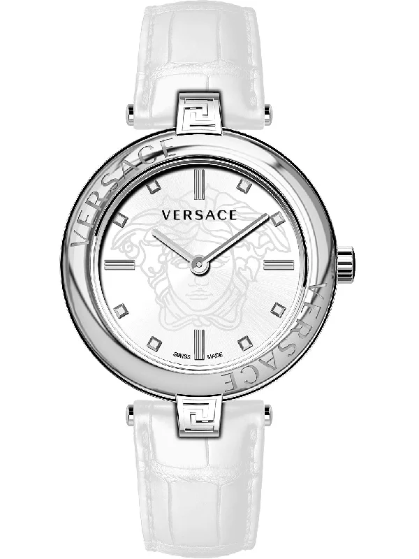 Men's Swiss Hand-Wound Edition-Versace Ladies Watch New Lady 38mm White VE2J00221