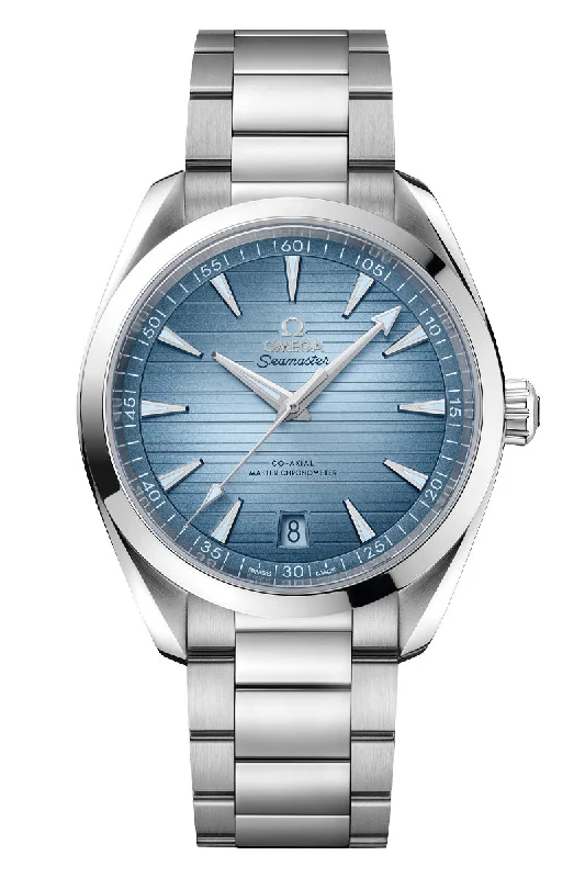 Men's Anniversary Design Dress Watches-Omega Seamaster 75th Anniversary Aqua Terra 150M Co‑Axial Master Chronometer 220.10.41.21.03.005