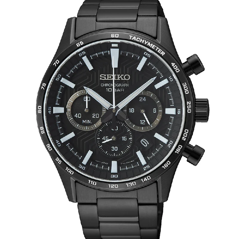 Men's Minimalist Design Digital Watches-Seiko SSB415P Chronograph