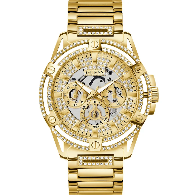 Men's Modern Style Digital Watches-Guess King GW0497G2 Multi-Function