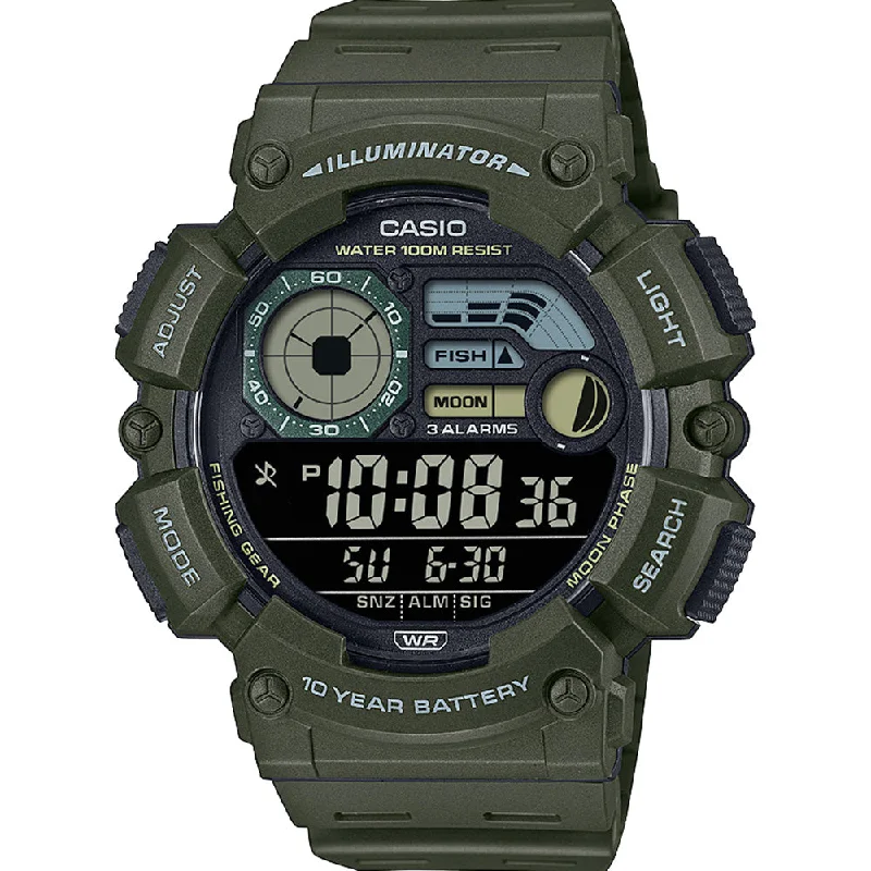 Mens Retro Style Smart Watches-Casio WS1500H-3B Digital
