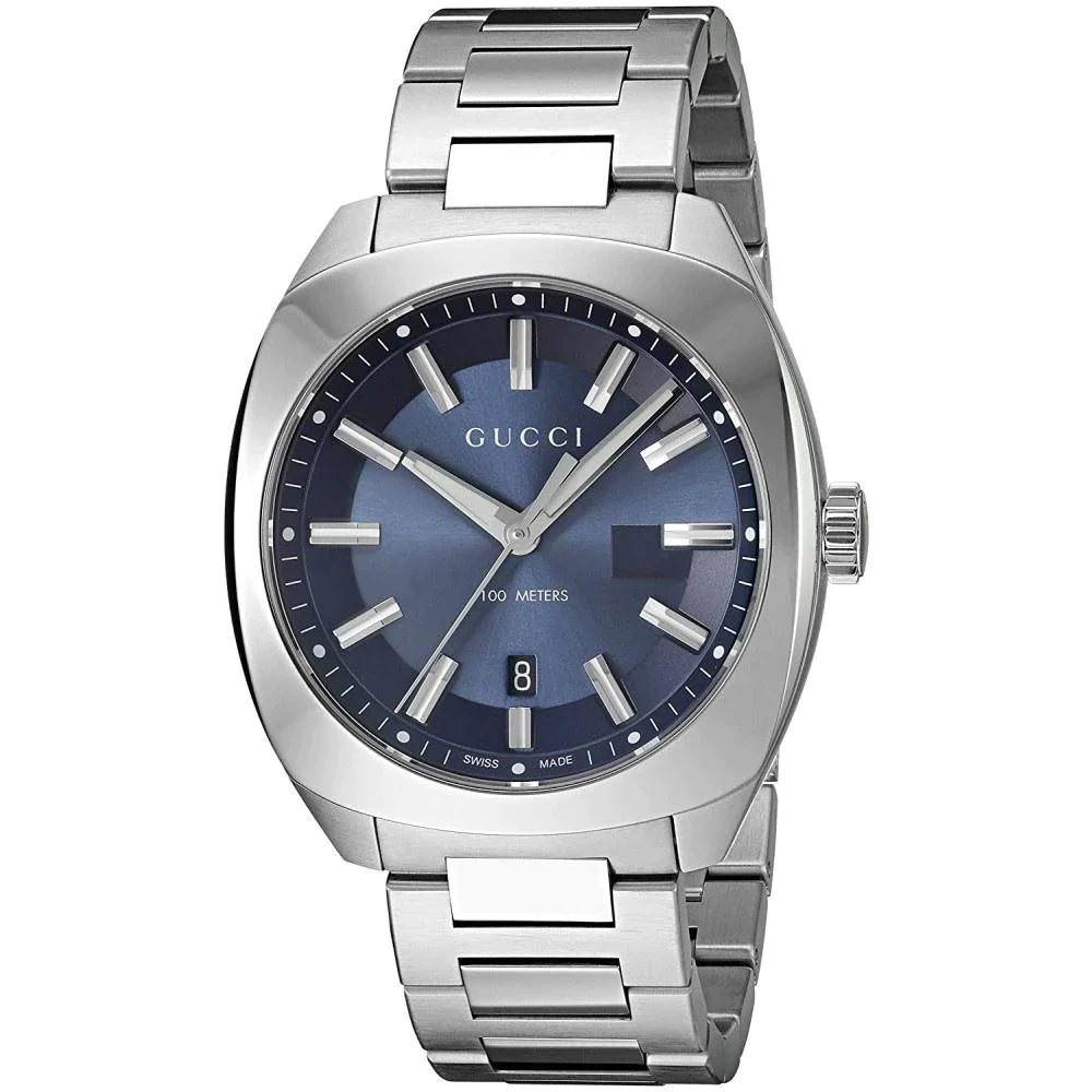 Men's Swiss Wedding Edition-Gucci YA142303 Men's GG2570 Blue Watch