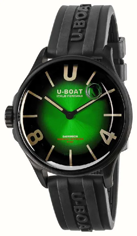 Men's Swiss Party Wear Edition-U-Boat Men's Watch Darkmoon 40 Green Black Soleil 9503/A