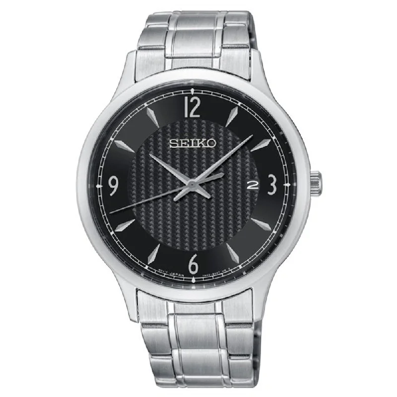 Men's Classic Watch Outlet-Seiko Classic Men's Black Watch SGEH81P1