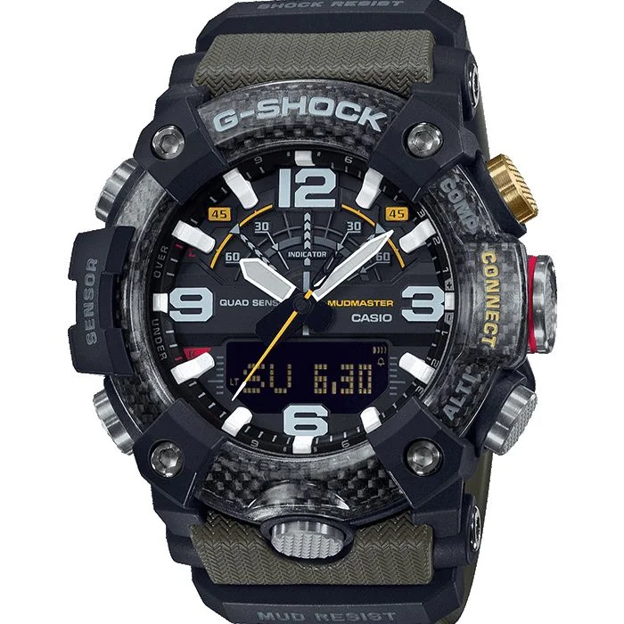 Men's Office Wear Style Men's Sports Watches-Orologio G-Shock Mudmaster GG-B100-1A3ER resina e carbonio Men's Office Wear Style Men's Sports Watches-Orologio G-Shock Mudmaster GG-B100-1A3ER resina e carbonio