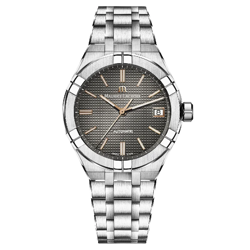 Swiss Watches for Men Online-Maurice Lacroix Men's Grey Aikon Automatic Watch AI6007-SS002-331-1 Swiss Watches for Men Online-Maurice Lacroix Men's Grey Aikon Automatic Watch AI6007-SS002-331-1