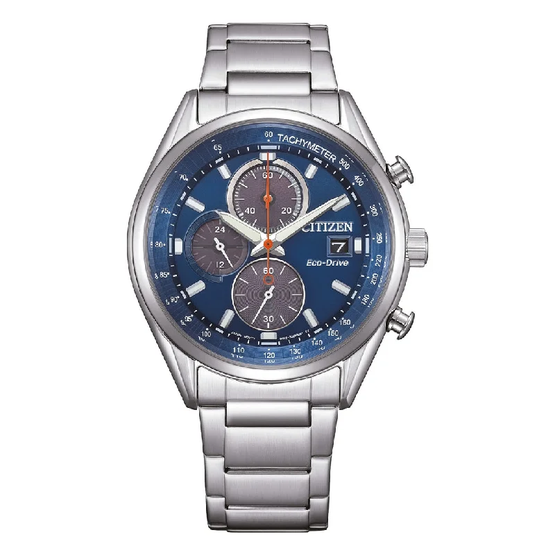 Men's Autumn Style Sports Watches-Orologio Citizen OF Action CA0459-79L cronografo blu