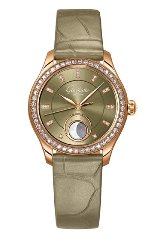 Men's Classic Design Dress Watches-Glashütte Original Serenade Luna 1-35-14-05-15-04