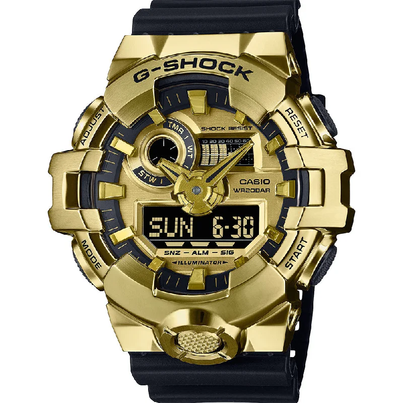 Mens Party Wear Style Smart Watches-G-Shock GM700G-9A G-Steel Metal Covered