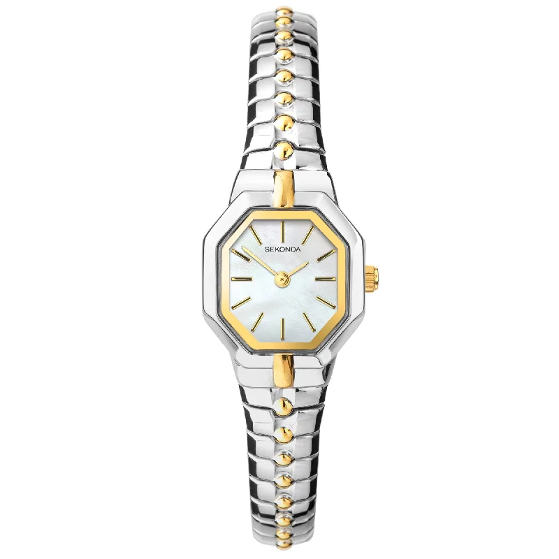 Men's Solar Powered Style Dress Watches-Sekonda 40084 Ladies Two Tone Watch