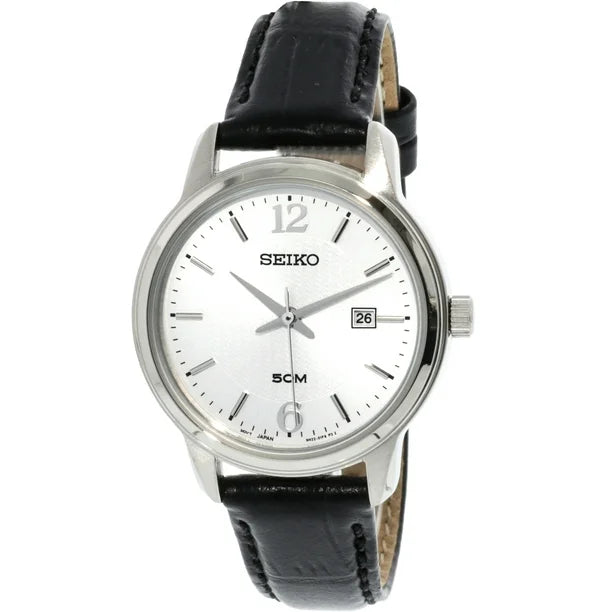 Men's Classic Watch Monogrammed-Seiko Neo Classic Quartz Ladies White/Silver Watch SUR659P1 Men's Classic Watch Monogrammed-Seiko Neo Classic Quartz Ladies White/Silver Watch SUR659P1