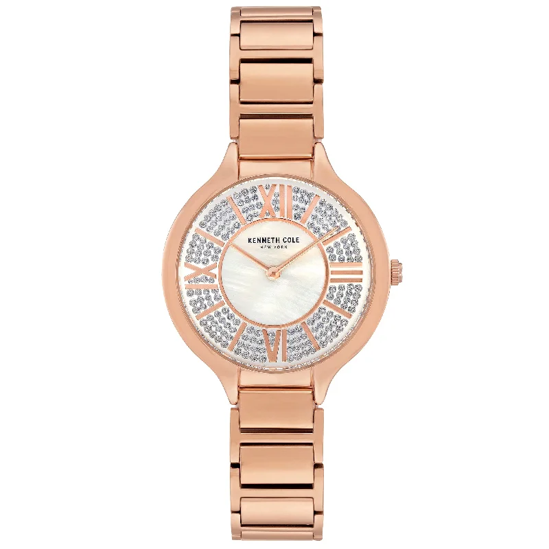 Men's Customized Style Slim Watches-Kenneth Cole Ladies Rose Gold Watch KC51054002