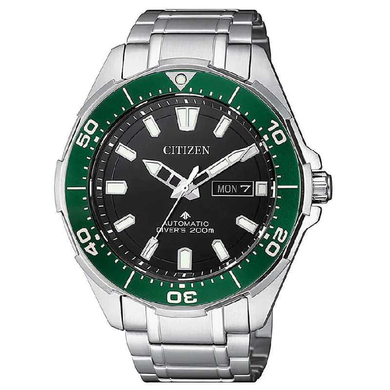 Men's Special Edition Design Sports Watches-Orologio Citizen NY0071-81E Promaster Super Titanium ghiera verde