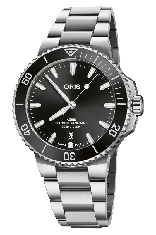 Men's Formal Event Dress Watches-Oris Aquis Date 41.5mm 733 7787 4154-07 8 22 04PEB