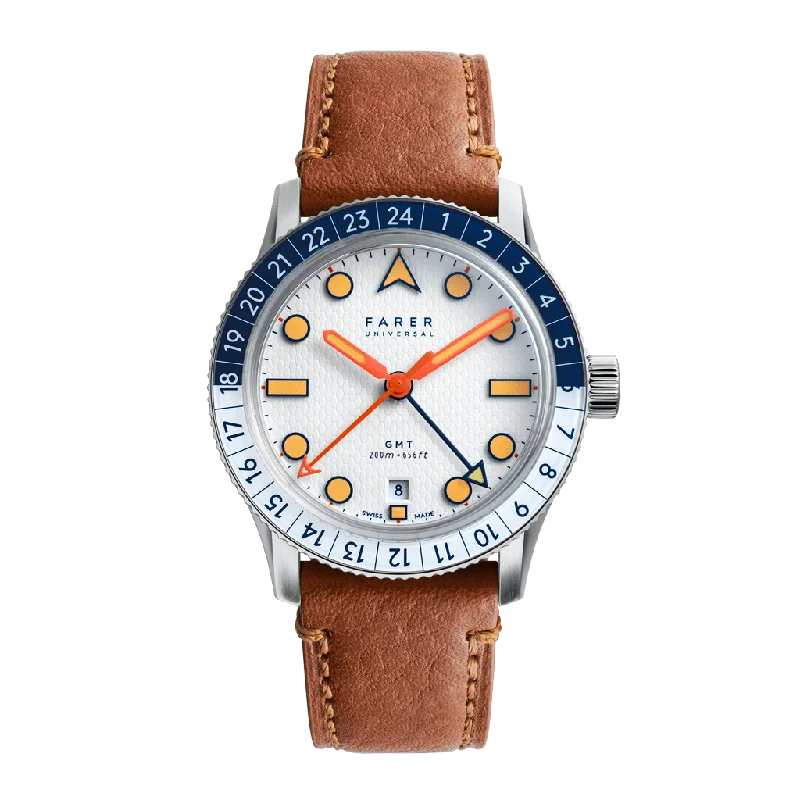 Men's GMT Watches with Ceramic Bezel -​Maze Blue - 38mm