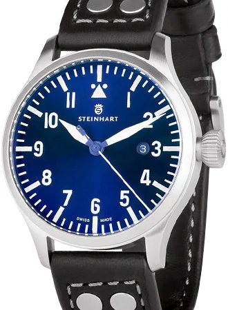 Men's Field Watches Manufacturing-Nav B-Uhr 44 Date Blue