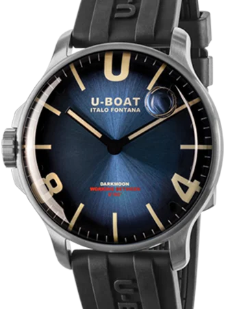 Men's Quartz Watch Party Wear Edition-Darkmoon 44mm Blue SS Soleil Ref. 8704/B