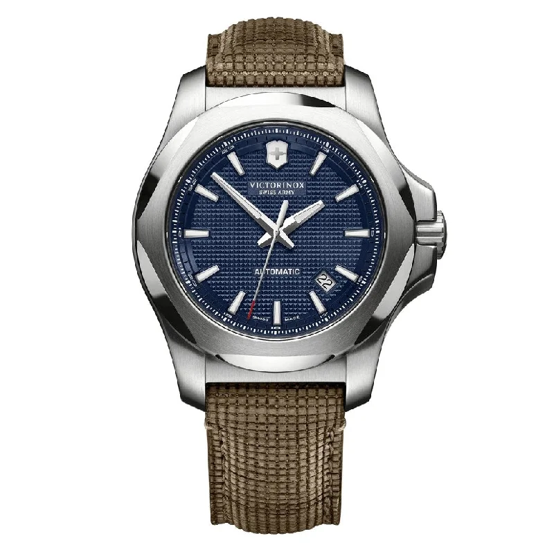 Men's Swiss Office Wear Edition-Victorinox Men's Watch I.N.O.X. Mechanical Blue 241834