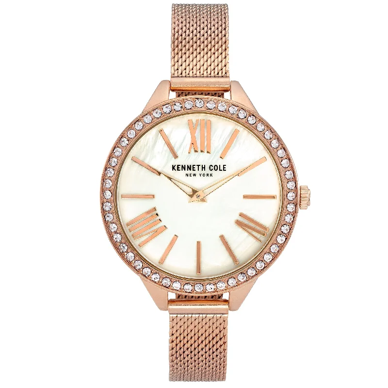 Men's Thin Case Watches-Kenneth Cole Ladies Rose Gold Watch KC50939002