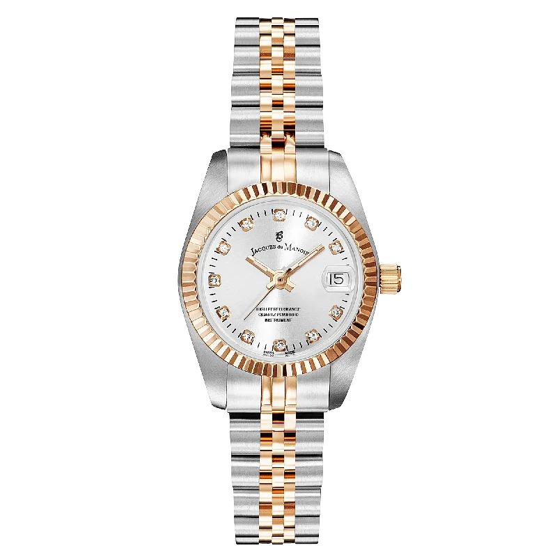 Men's Holiday Season Style Dress Watches-Jacques Du Manoir NRO.24 Ladies Inspiration Two-Tone Watch