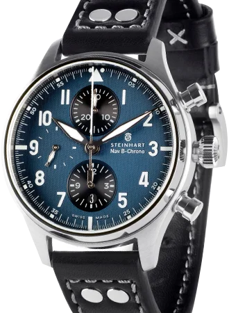 Men's Chronograph Watches with Bold Design -Nav B-Chrono 42 Classic A-Type Blue