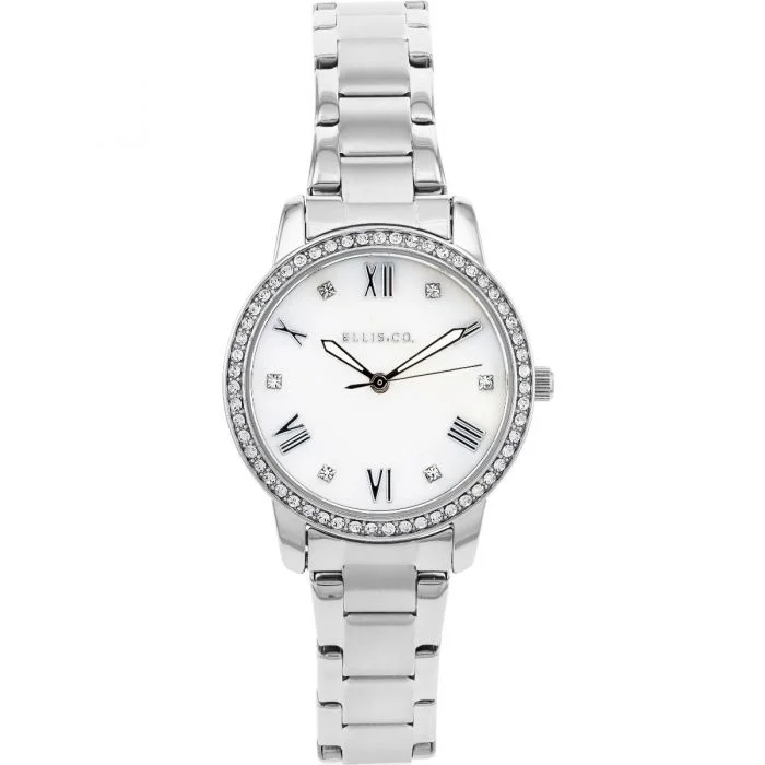 Women's Solar Powered Style Dress Watches-Ellis & Co 'Alena'
