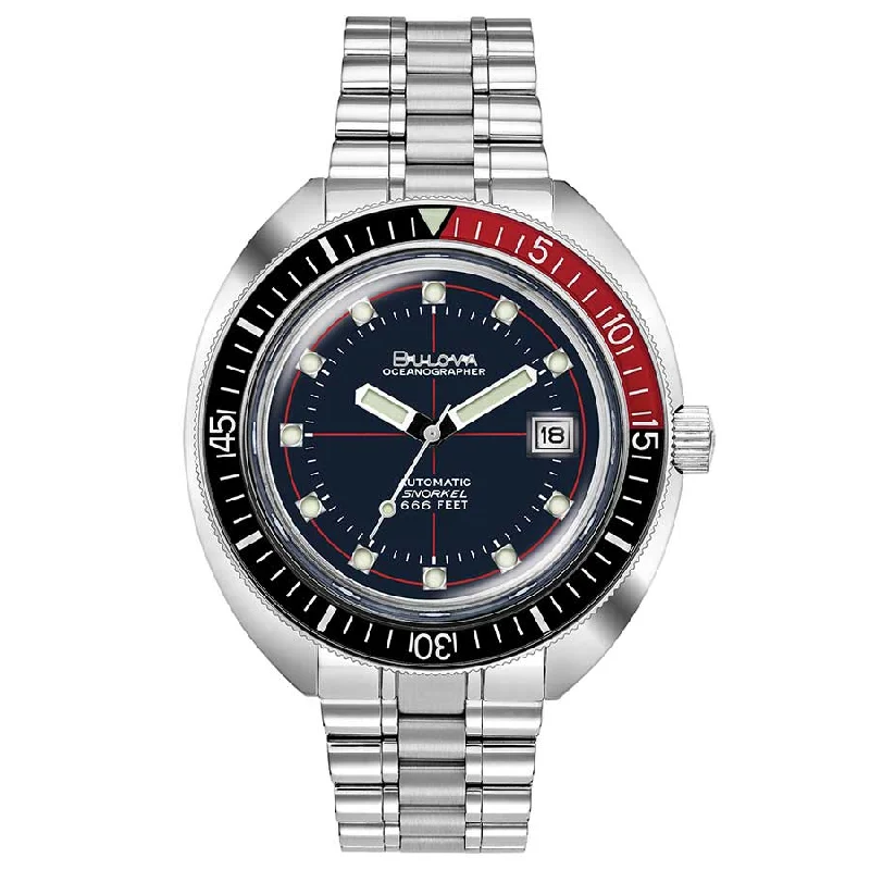 Men's Sophisticated Design Sports Watches-Orologio Bulova 98B320 Oceanographer nero Men's Sophisticated Design Sports Watches-Orologio Bulova 98B320 Oceanographer nero
