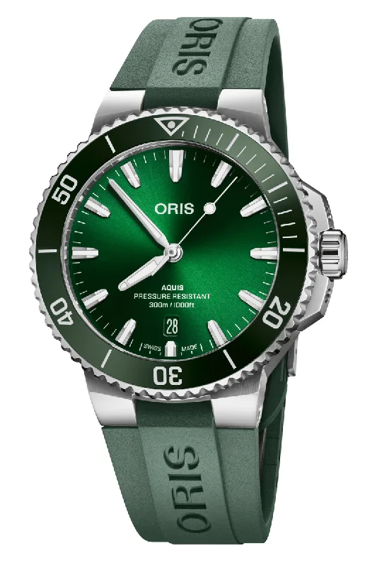 Men's Engagement Dress Watches-Oris Aquis Date 41.5mm 733 7787 4157-07 4 22 37FC