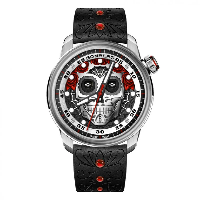 Unisex Classic Style Watches-Bomberg BB-01 Automatic Día de los Muertos Limited Edition Watch Unisex Classic Style Watches-Bomberg BB-01 Automatic Día de los Muertos Limited Edition Watch