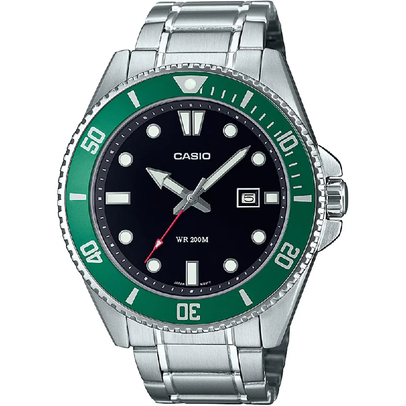 Men's Dive Watches with Titanium Strap -Casio MDV107D-3A Diver