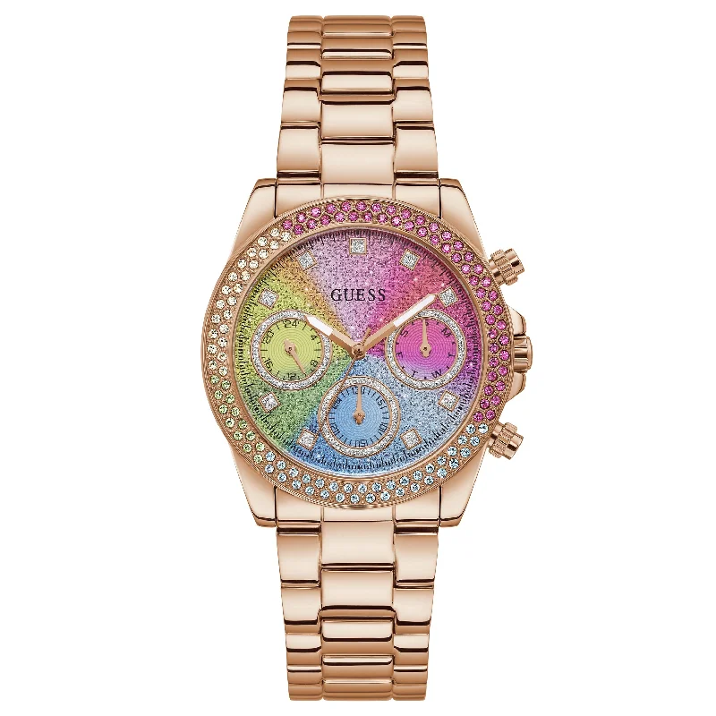 Men's Date Night Style Dress Watches-Guess GW0483L3 Ladies Sol Rose Gold Watch
