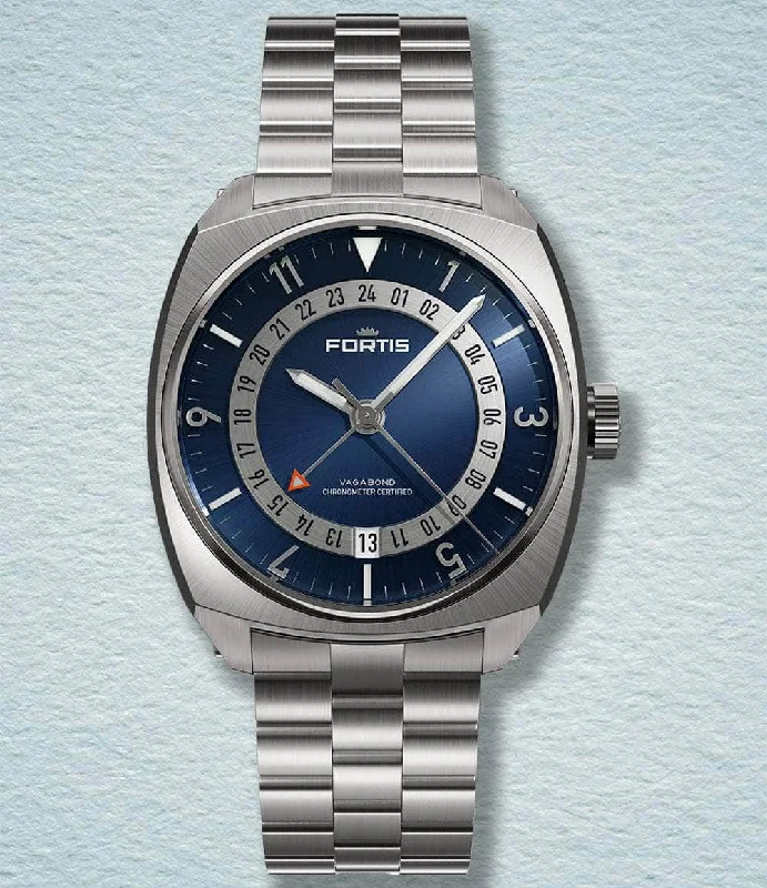 Men's GMT Watches with Exhibition Case Back -​Vagabond V-40