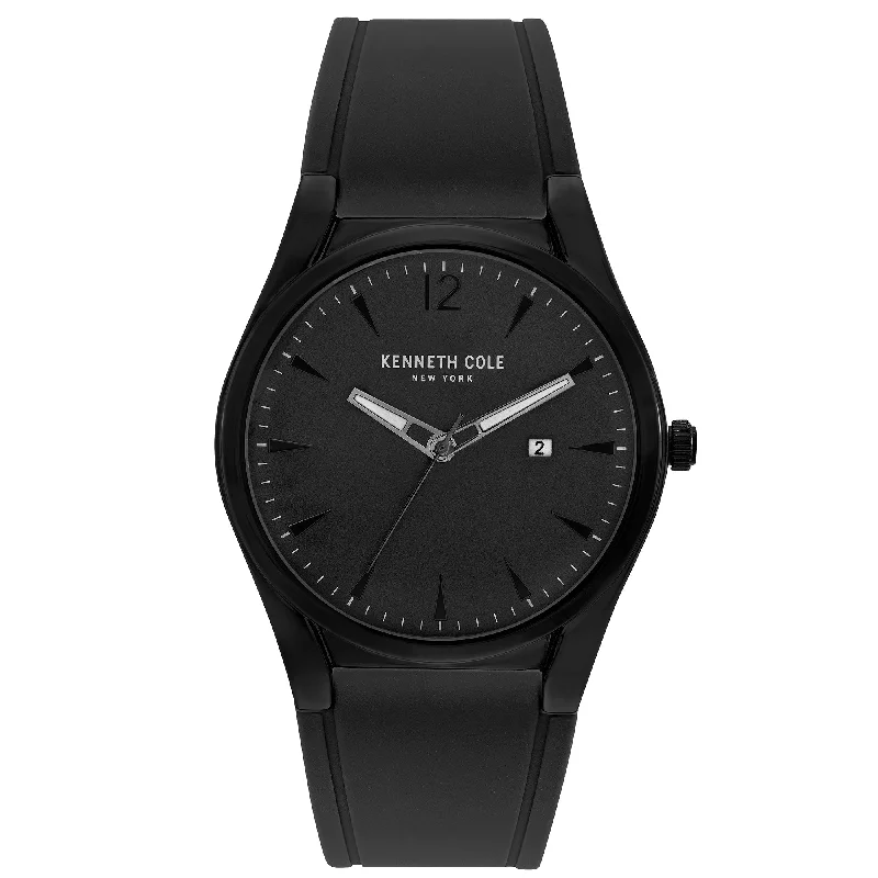 Men's Seasonal Dress Watches-Kenneth Cole Men's Black Watch KC51086001