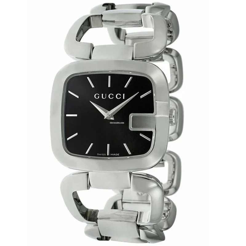 Men's Automatic Swiss Watches-Gucci Watch G Ladies 30mm Silver YA125407