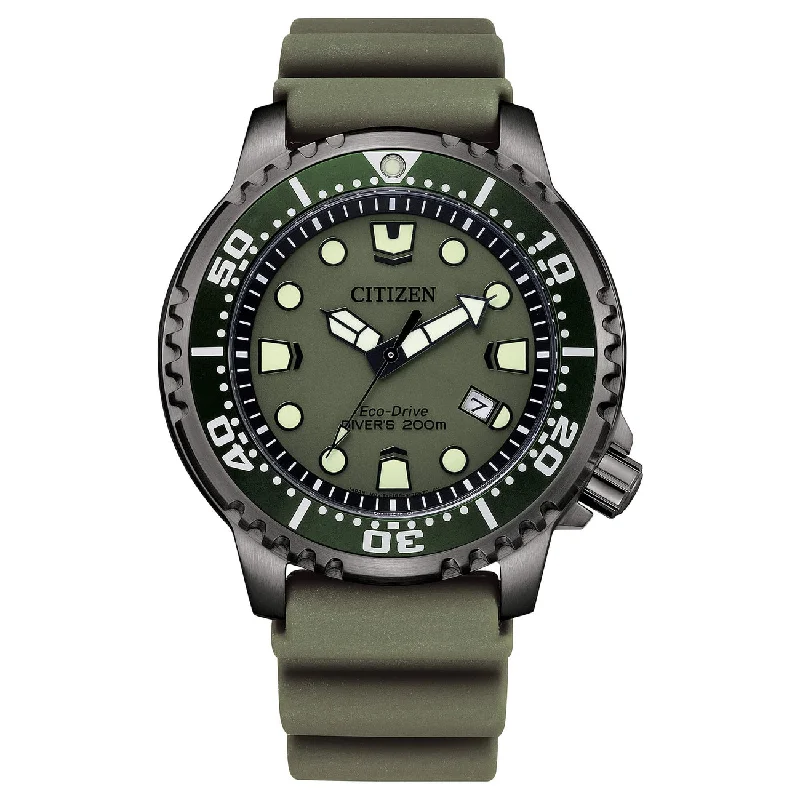 Men's European Made Sports Watches-Orologio Citizen BN0157-11X Promaster Eco Drive verde militare Men's European Made Sports Watches-Orologio Citizen BN0157-11X Promaster Eco Drive verde militare