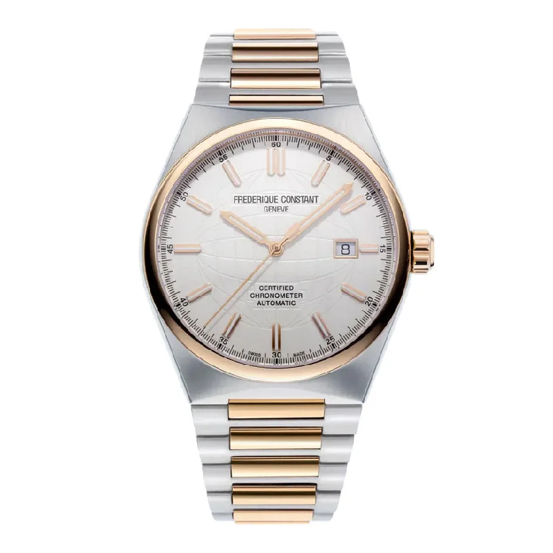 Men's Swiss Office Wear Edition-Frederique Constant Watch Highlife Automatic COSC Certified Two-Tone FC-303V4NH2B