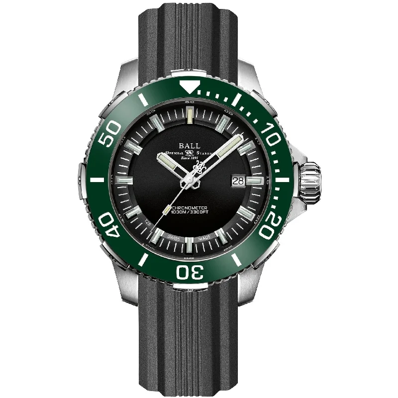 Men's Swiss Valentine's Day Edition-Ball Engineer Hydrocarbon DeepQUEST Ceramic Men's Black Watch DM3002A-P4CJ-BK