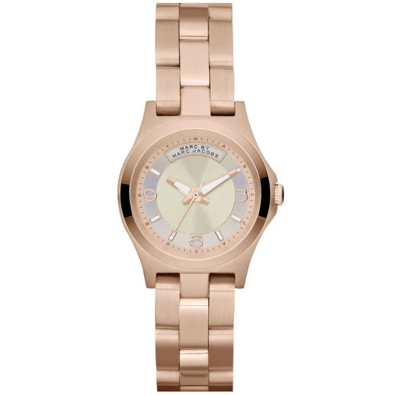 Men's Everyday Wear Slim Watches-Marc Jacobs MBM3235 Ladies Baby Dave Rose Gold Watch