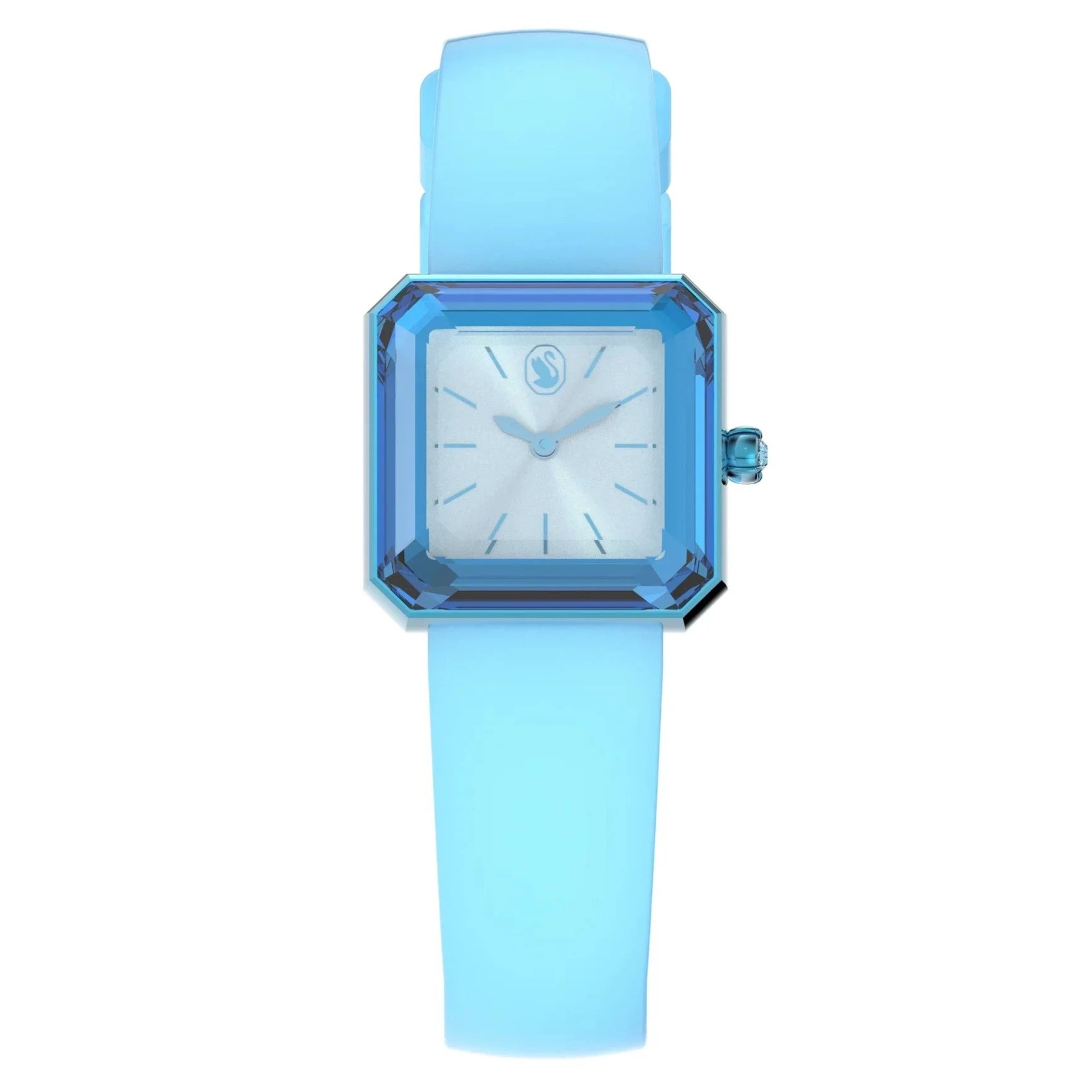 Men's Swiss Watch Distributor-Swarovski Watch Lucent with Silicone Strap Blue 5624385 Men's Swiss Watch Distributor-Swarovski Watch Lucent with Silicone Strap Blue 5624385