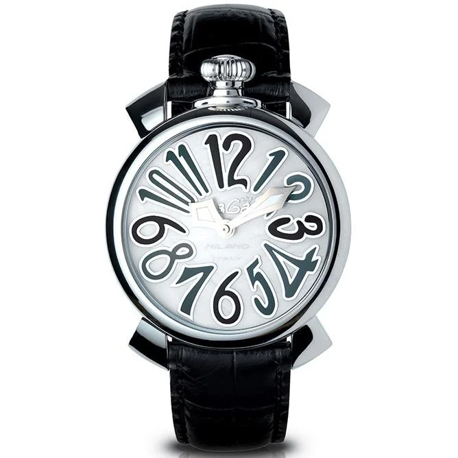 Men's Analog Dial Field Watches-Gaga Milano Ladies Black Manuale Watch 5020.05