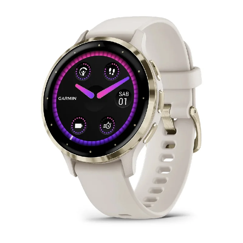 Men's Engagement Style Sports Watches-Orologio Garmin Venu 3S Ivory e Soft Gold 010-02785-04 Men's Engagement Style Sports Watches-Orologio Garmin Venu 3S Ivory e Soft Gold 010-02785-04