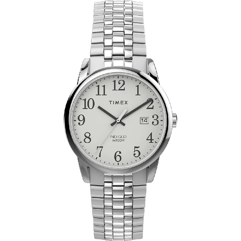Men's International Brand Style Men's Watches-Timex Easy Reader Classic Men's White Watch TW2V40000 Men's International Brand Style Men's Watches-Timex Easy Reader Classic Men's White Watch TW2V40000