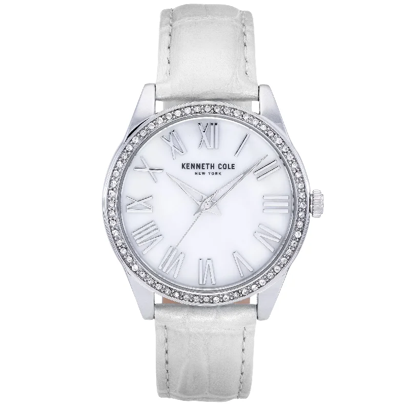 Men's Special Edition Design Dress Watches-Kenneth Cole Ladies White Watch KC50941001