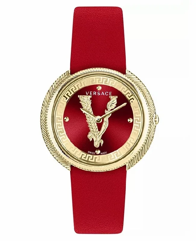 Men's Swiss High-End Edition-Versace Ladies Watch Thea 38mm Red Gold VE2CA0423