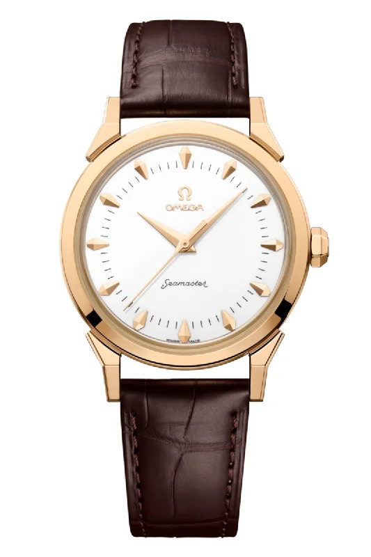 Men's Thick Case Style Dress Watches-Omega Seamaster 37mm Milano Cortina Edition 522.53.37.20.04.001