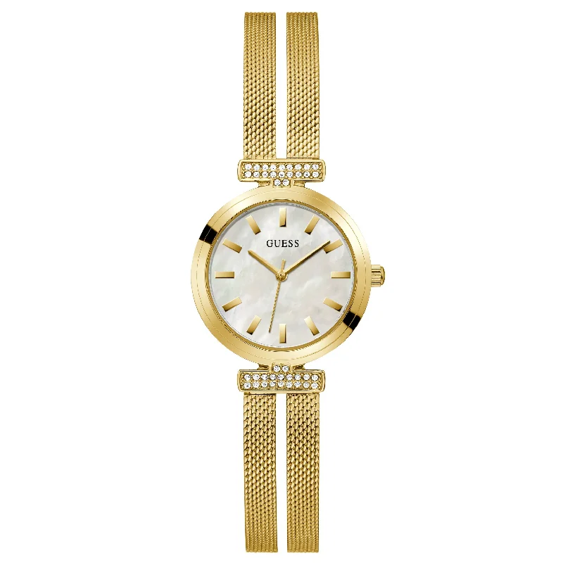 Men's Elegant Style Slim Watches-Guess GW0471L2 Ladies Array Mother of Pearl Watch