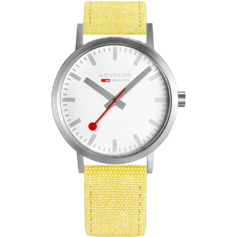 Men's Handmade Style Men's Watches-Mondaine Watch Classic Yellow A660.30360.17SBE
