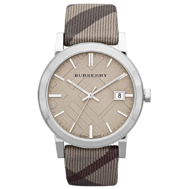 Unisex Unique Shape Style Watches-Burberry BU9023 The City Nova Patterned 38mm Watch