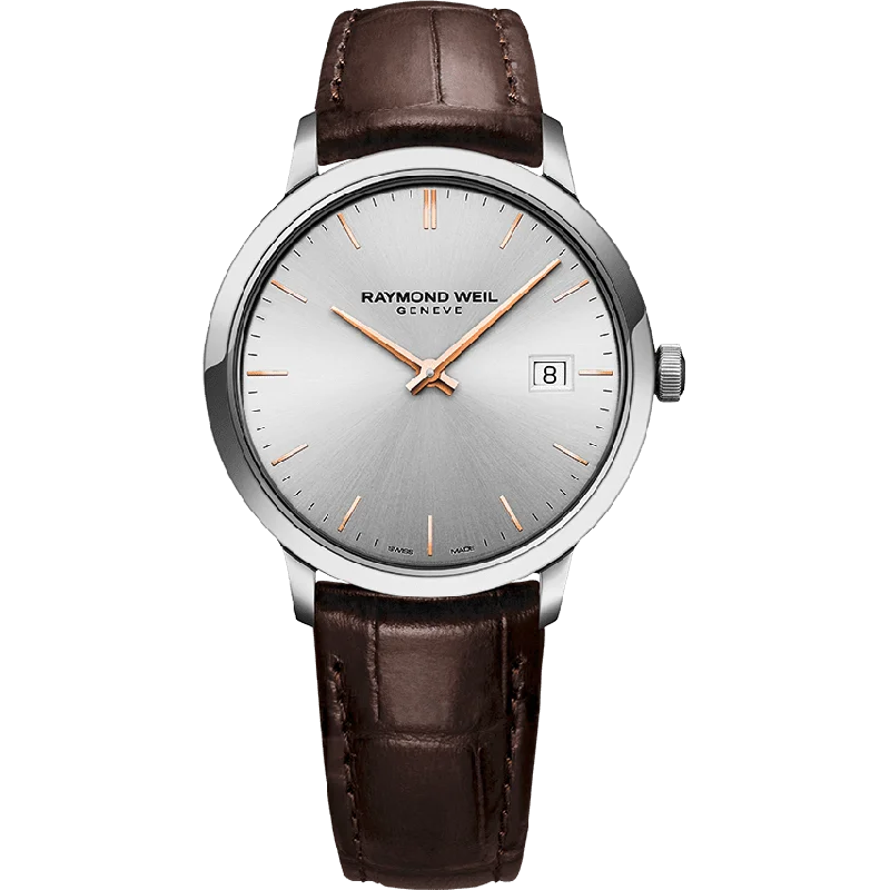 Men's Smart Style Men's Watches-Raymond Weil Toccata Classic Men's Brown Watch 5485-SL5-65001